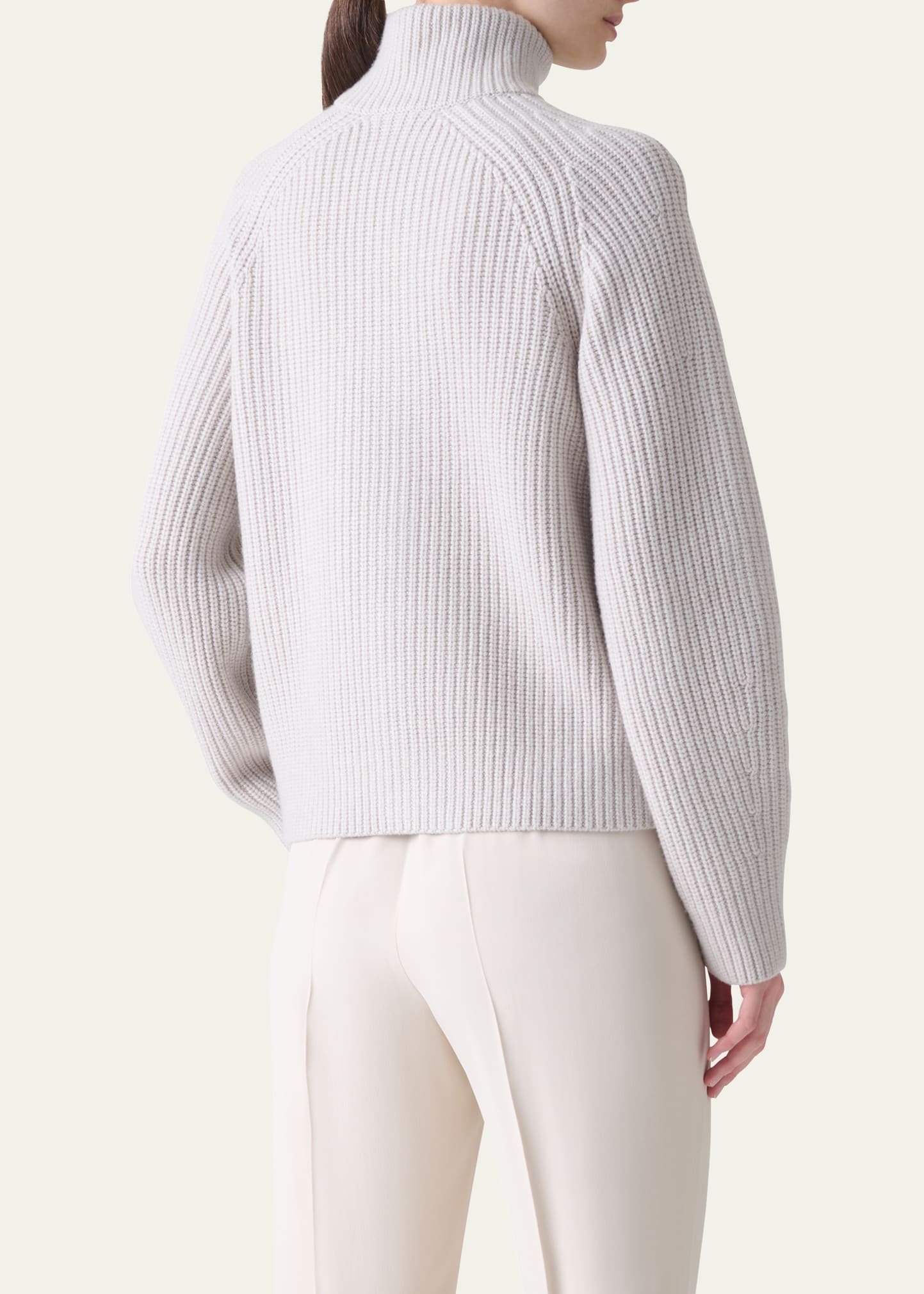 Zip-Front Cashmere Cardigan - 3