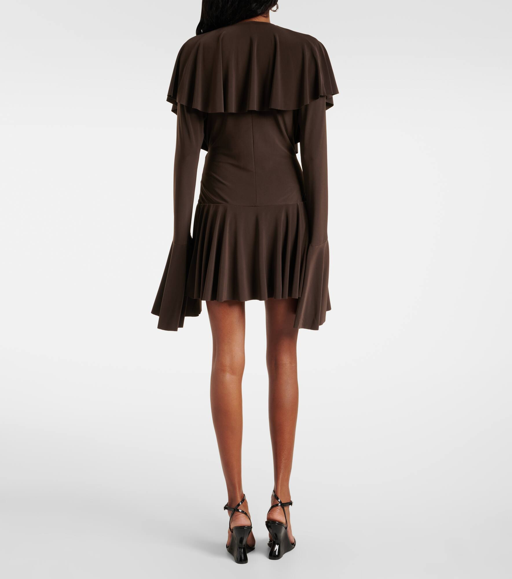 Ruffled jersey minidress - 3