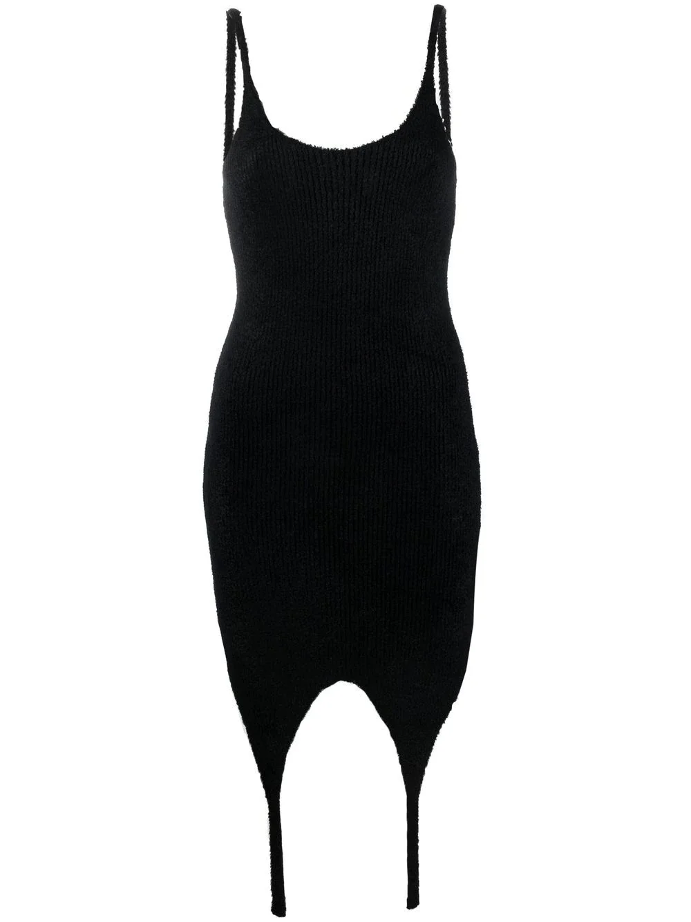 ribbed spaghetti dress - 1