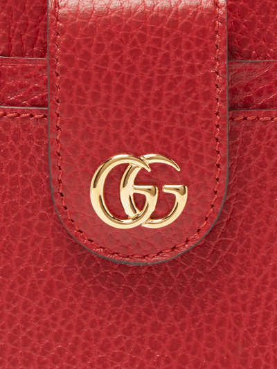 GUCCI GG-plaque grained-leather iPhone X case outlook