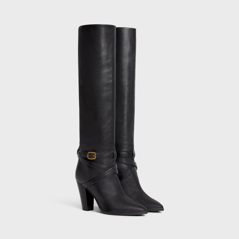 CELINE HIGH SLOUCHY BUCKLE BOOT CELINE WILTERN in CALFSKIN outlook