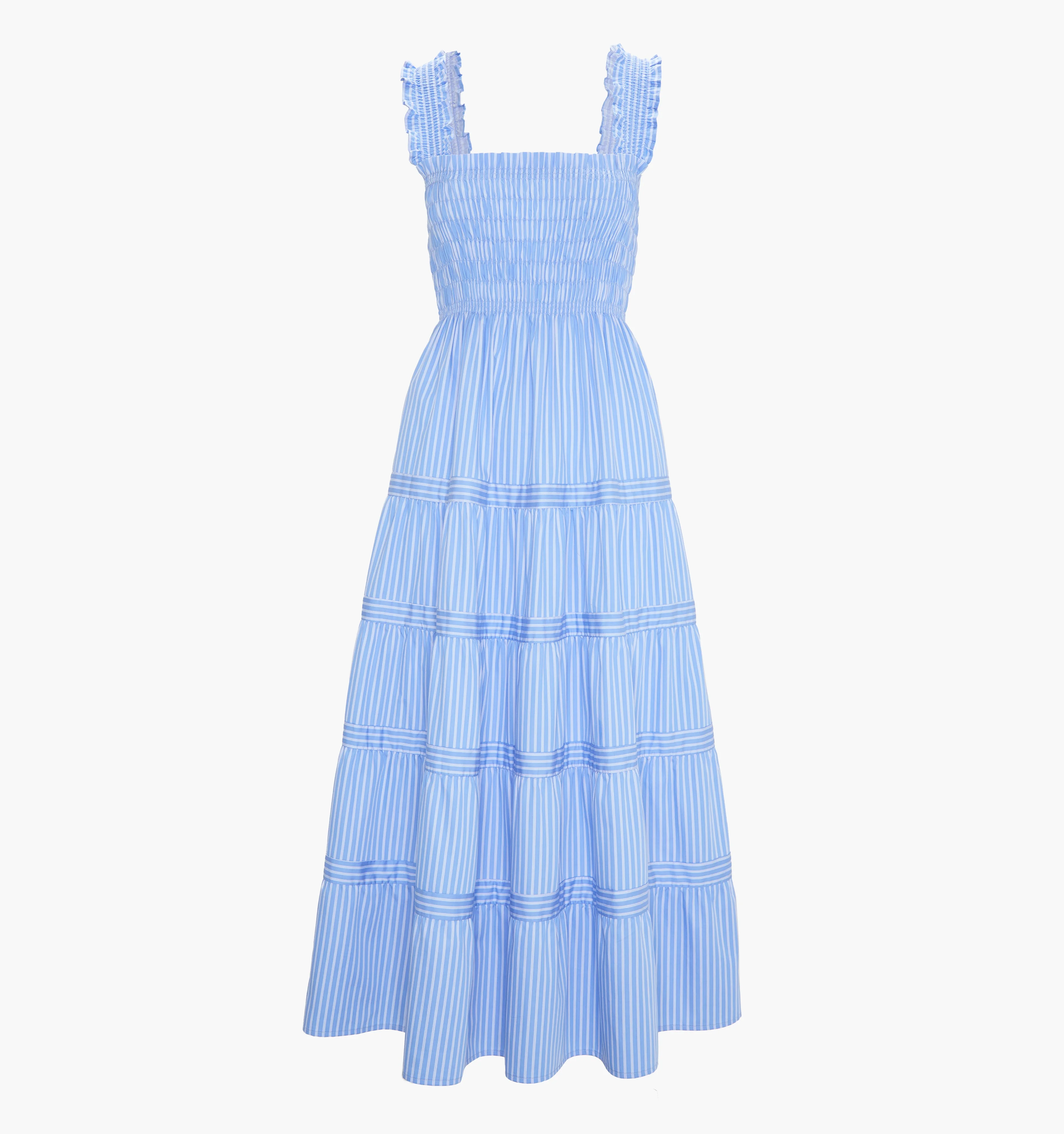 The Kimmy Maxi Nap Dress - Blue Stripe - 1