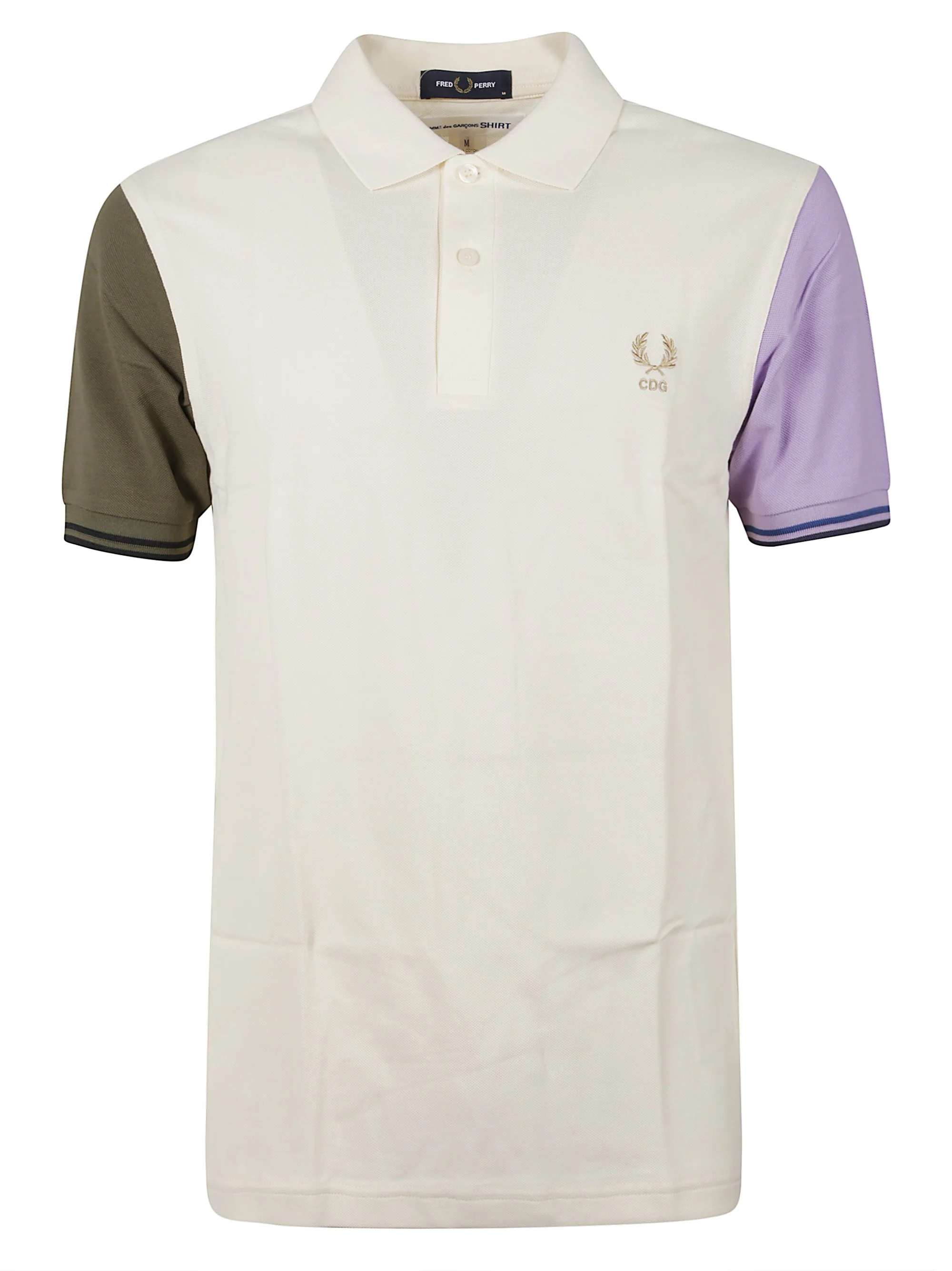 Polo shirt with two-tone sleeves - 1