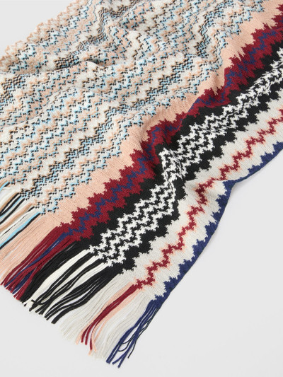 Missoni Wool blend shawl with fringes outlook