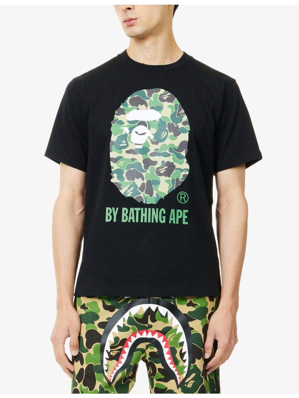 Abc Camo Bape Graphic-Print Cotton T-Shirt - 3