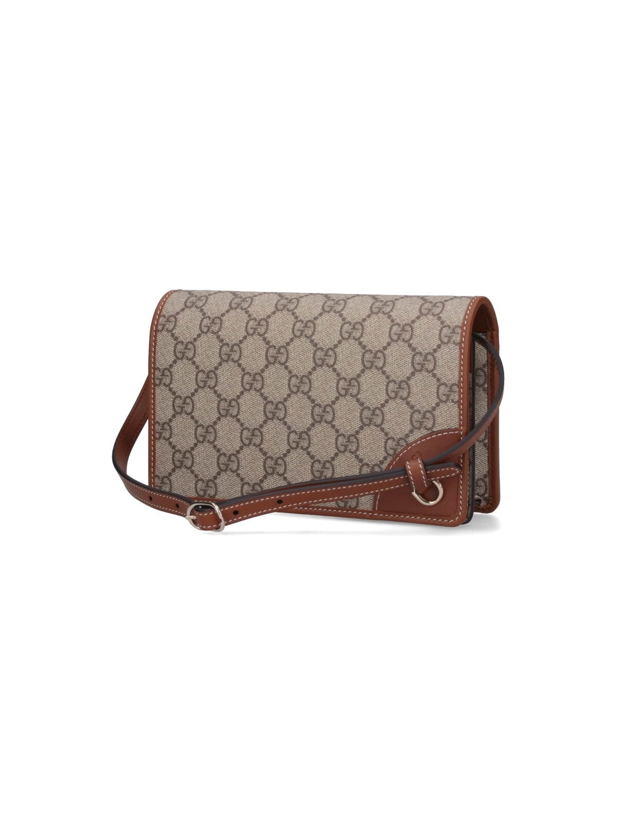 'GG EMBLEM' WALLET WITH SHOULDER STRAP - 2
