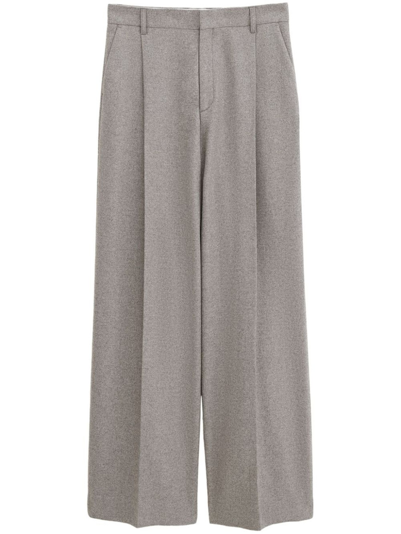pleated wide-leg trousers 1