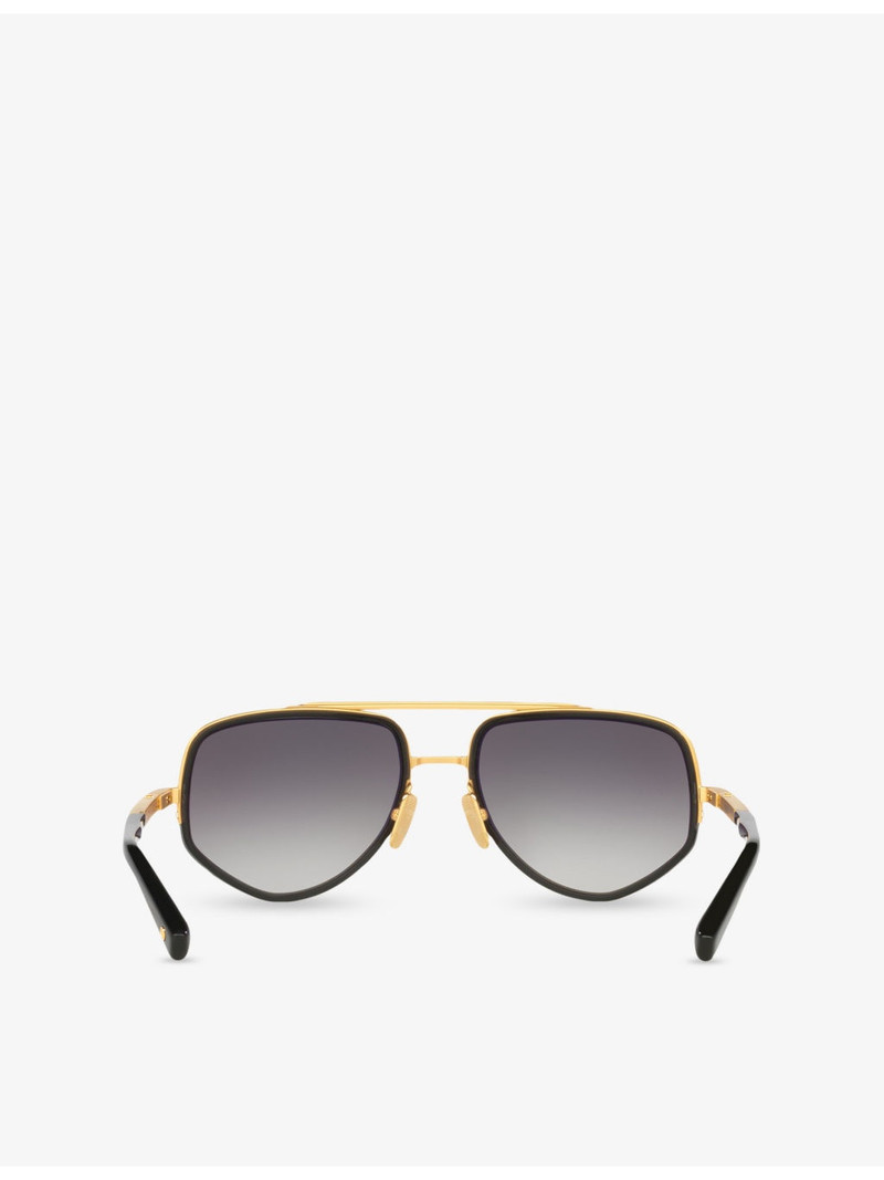 D4000467 Pilot-Frame Acetate Sunglasses 4