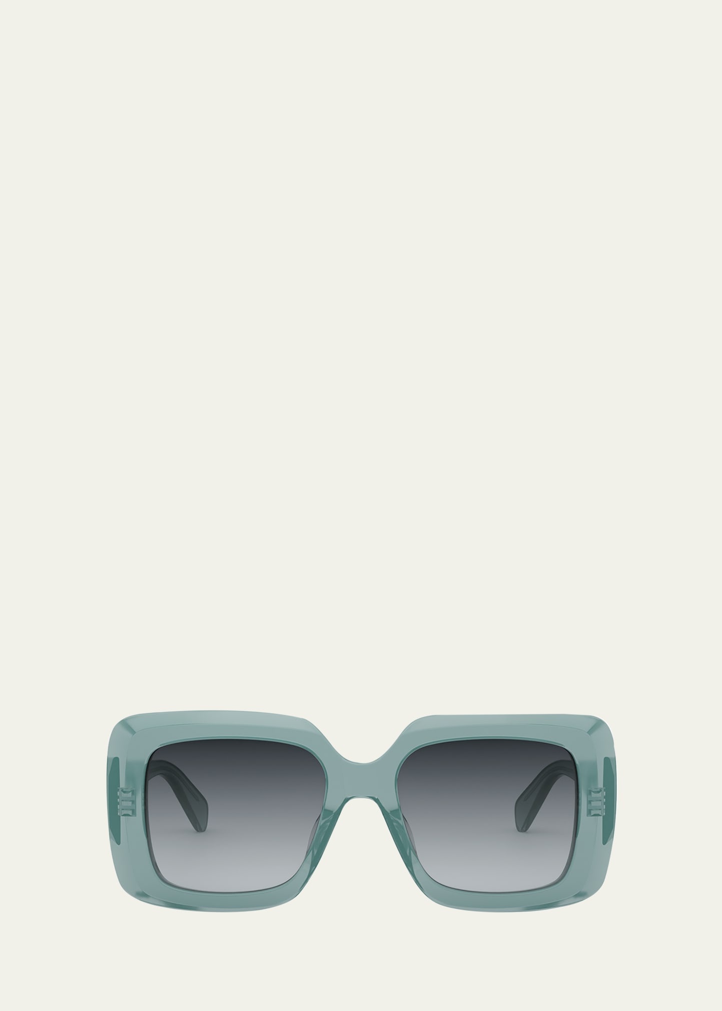 Bold 3 Dots Acetate Square Sunglasses - 1