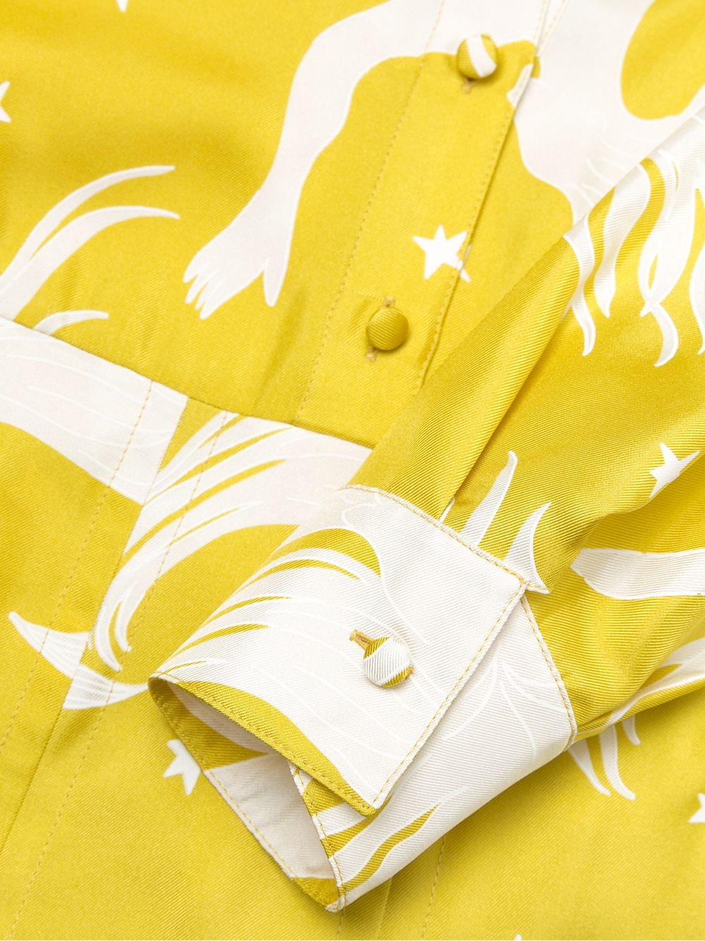 printed silk twill dress - 7
