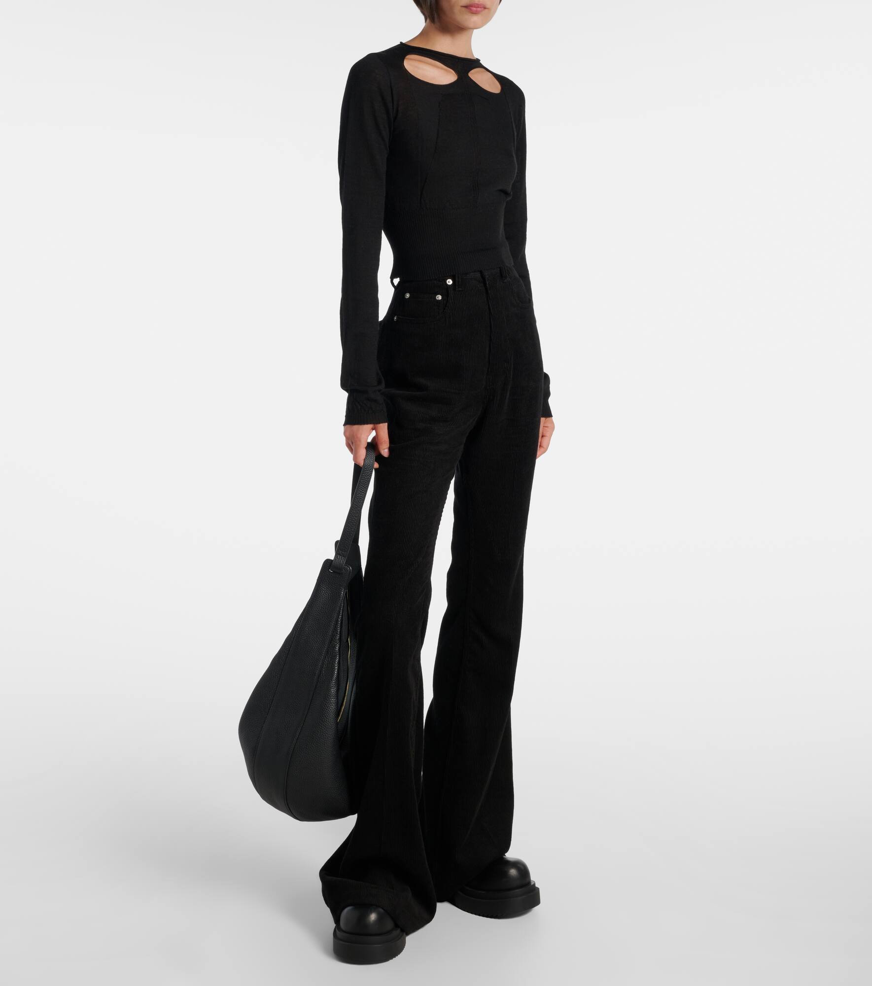 Cutout virgin wool sweater - 2