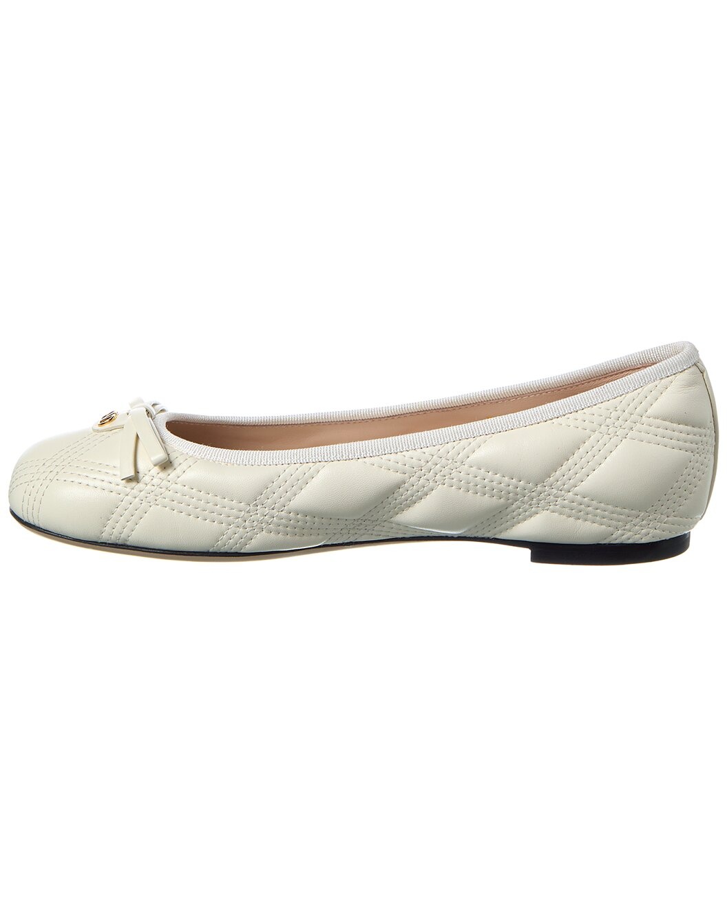 Valentino Bow Quilted Leather Flat - 2