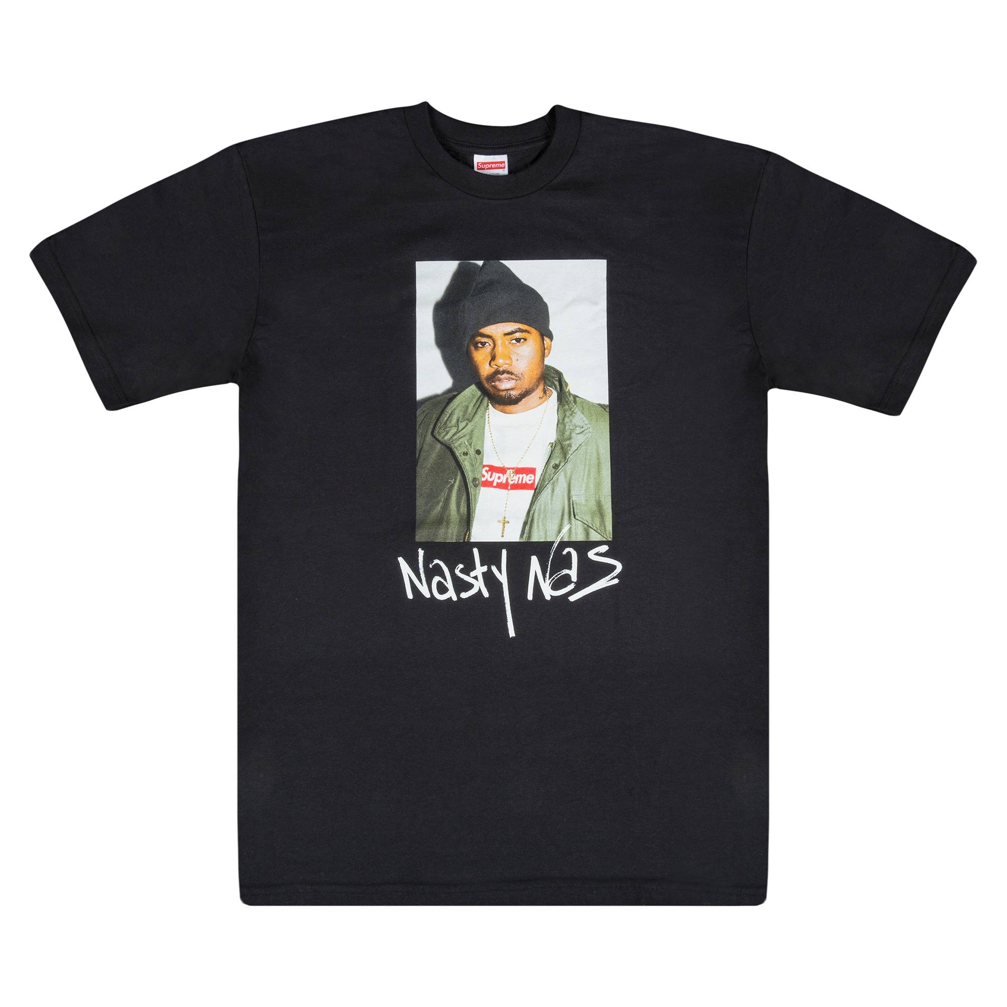 Supreme Nas T-Shirt 'Black' - 1