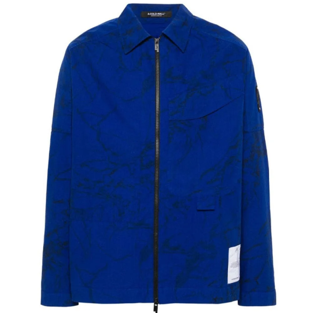 Overdye Zip Overshirt 'Volt Blue' - 1