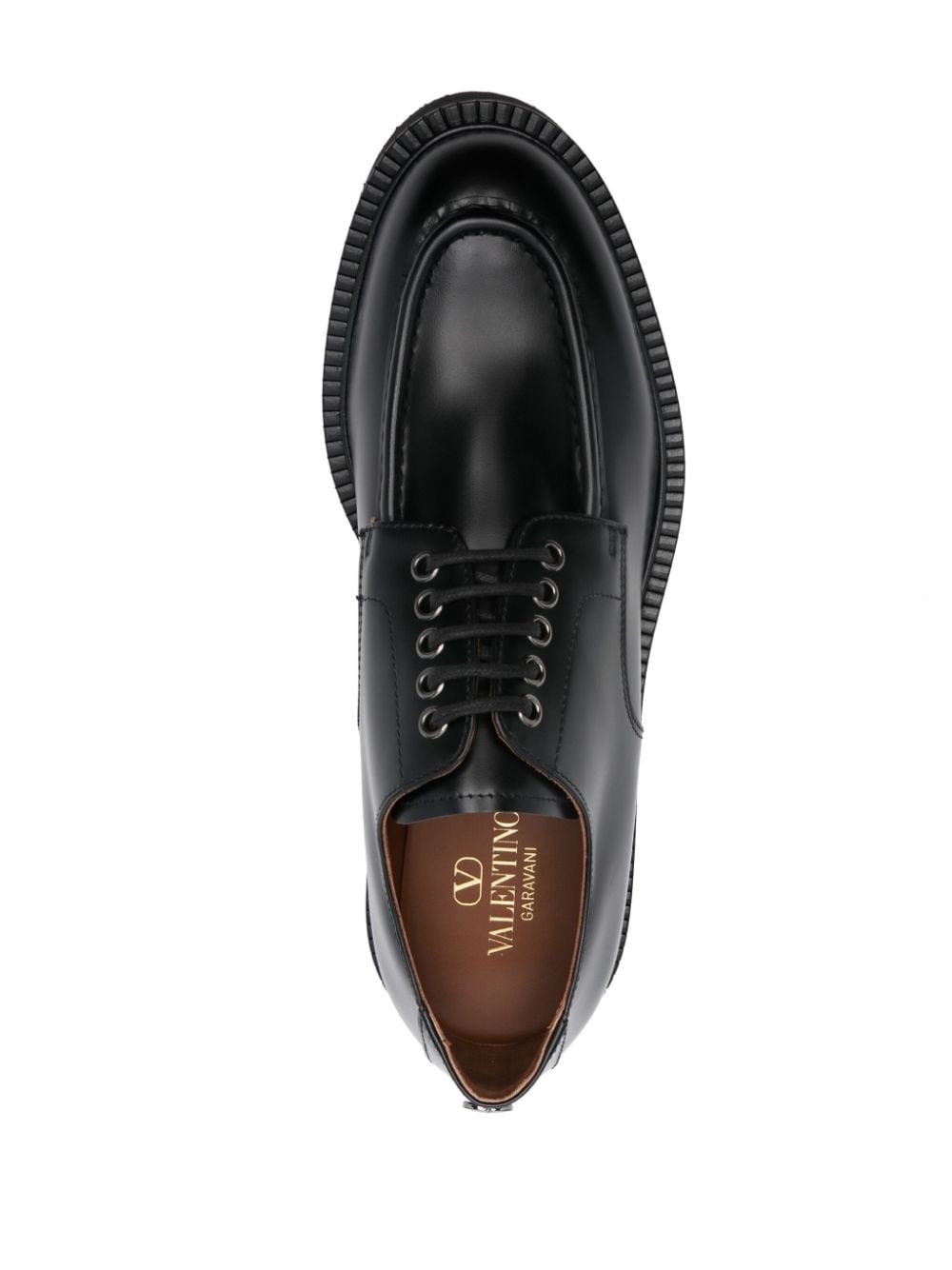 leather lace-up shoes - 4