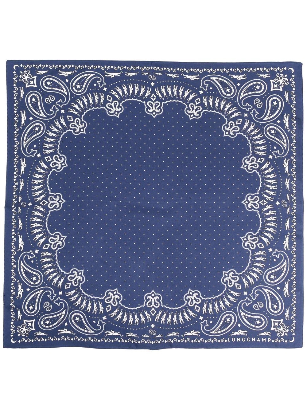 paisley-print silk scarf - 2