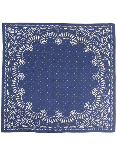 Longchamp paisley-print silk scarf outlook