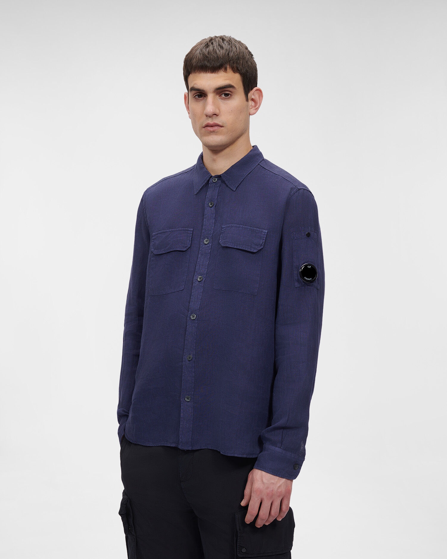 Resined Linen Pocket Shirt - 2