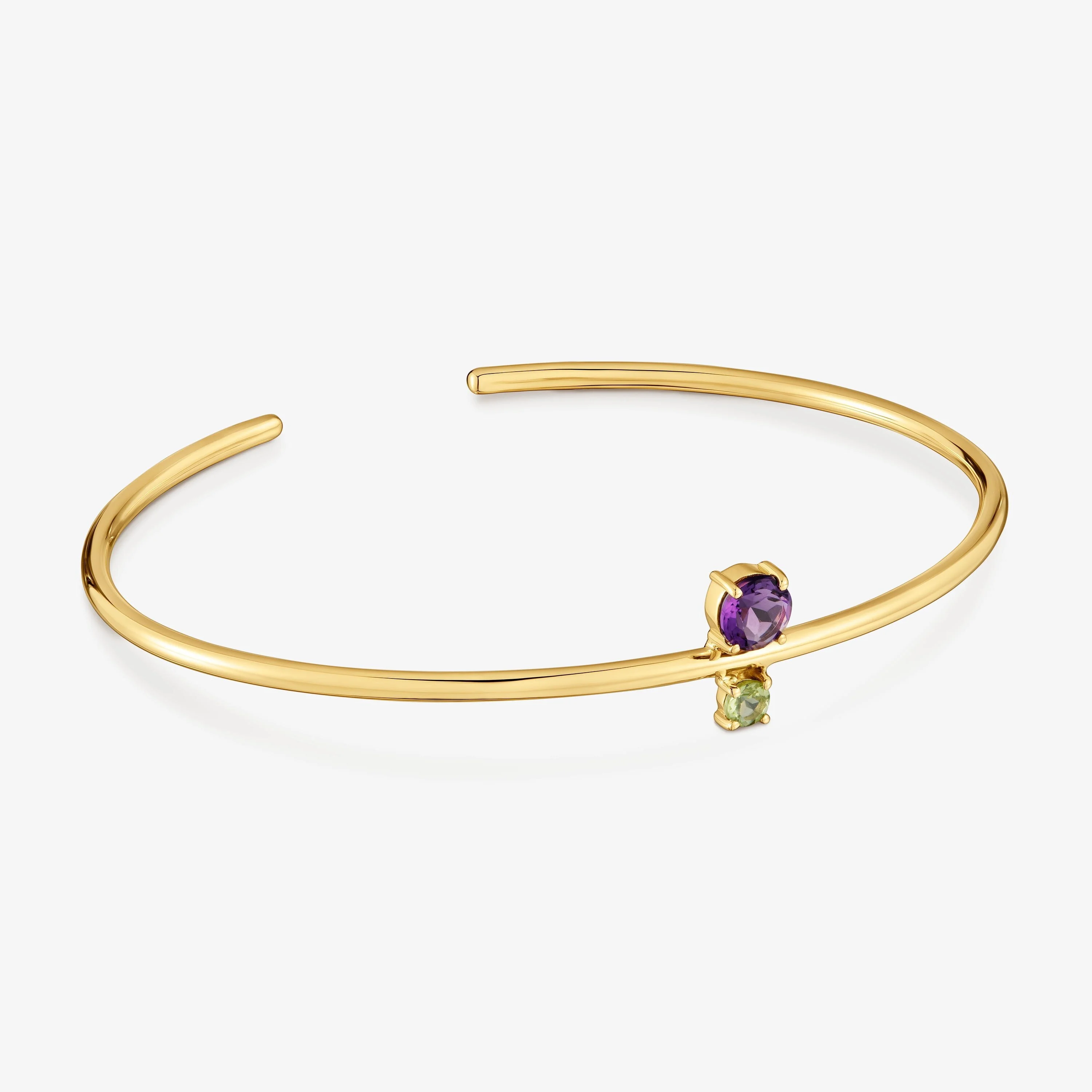 18kt gold, peridot and amethyst Bangle TOUS Ivette - 1