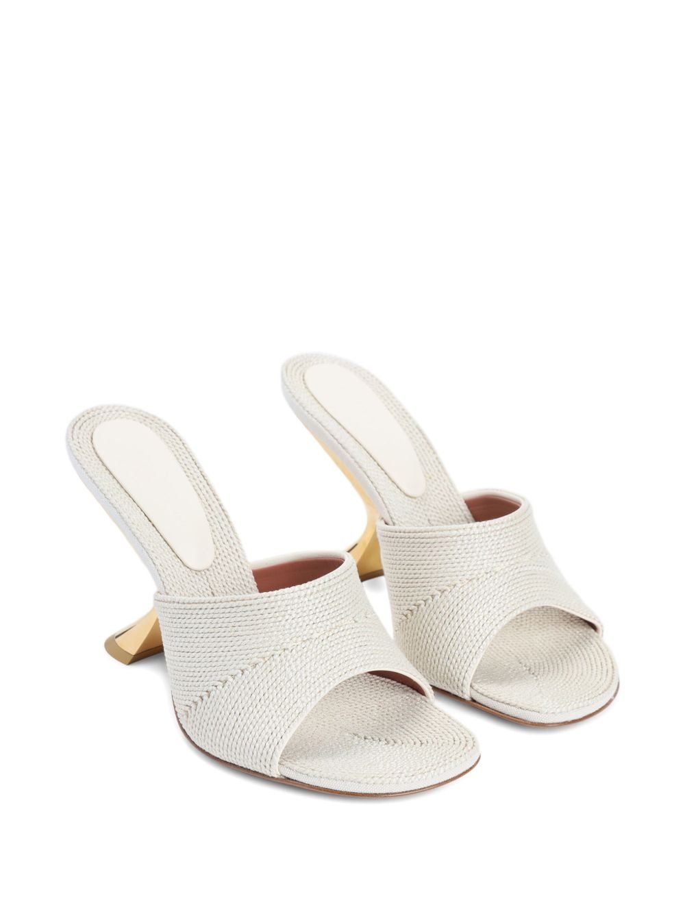 90mm leather heeled sandals - 2