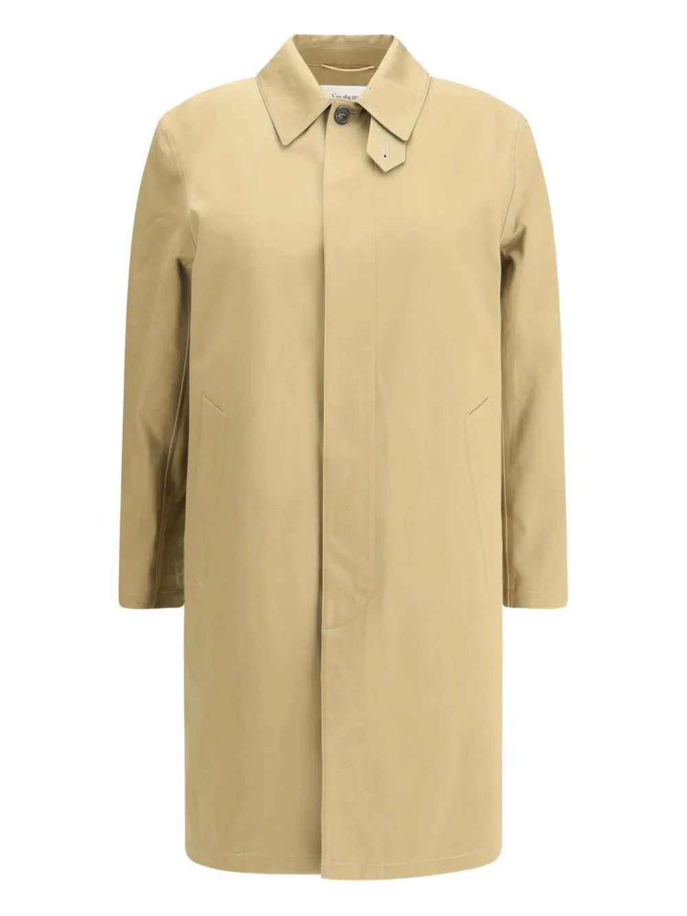 clasp button gabardine coat - 1
