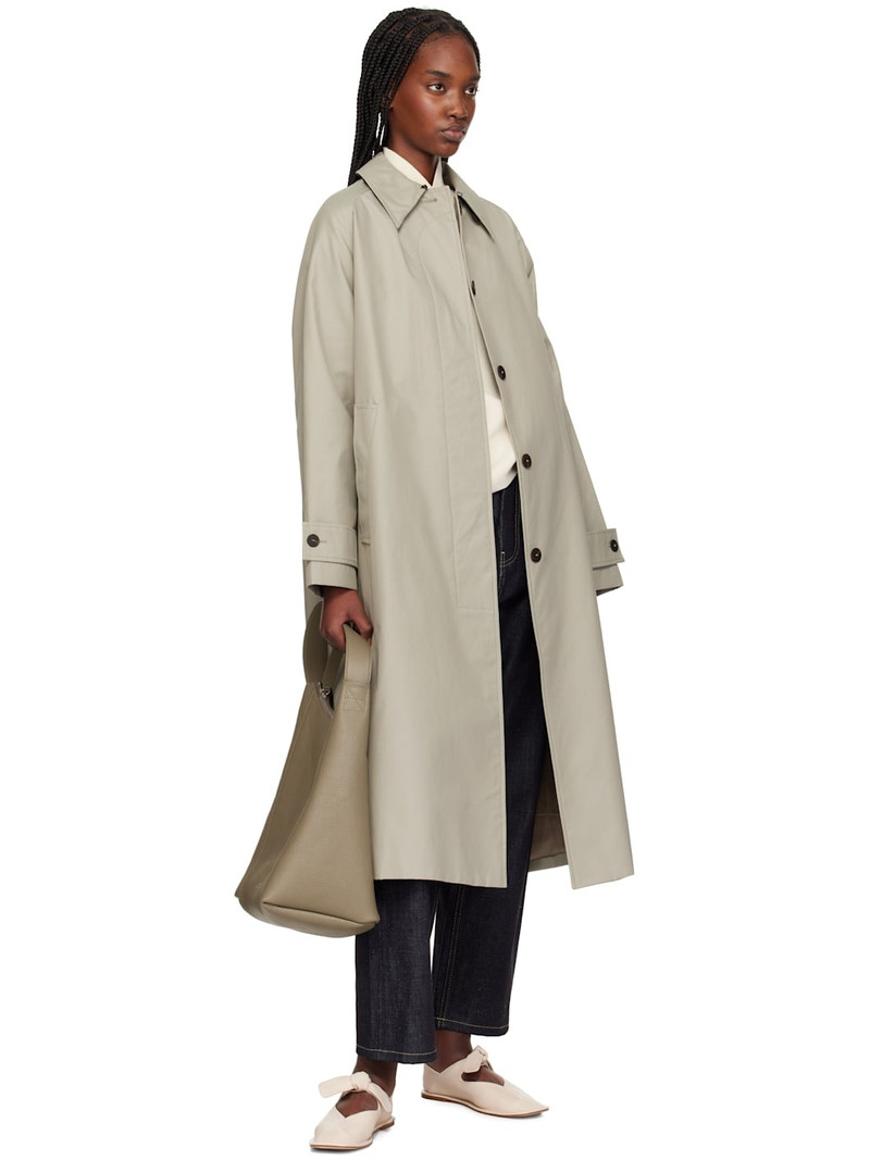 HEREU Off-White Llasada Supple Shiny Ballerina Flats outlook