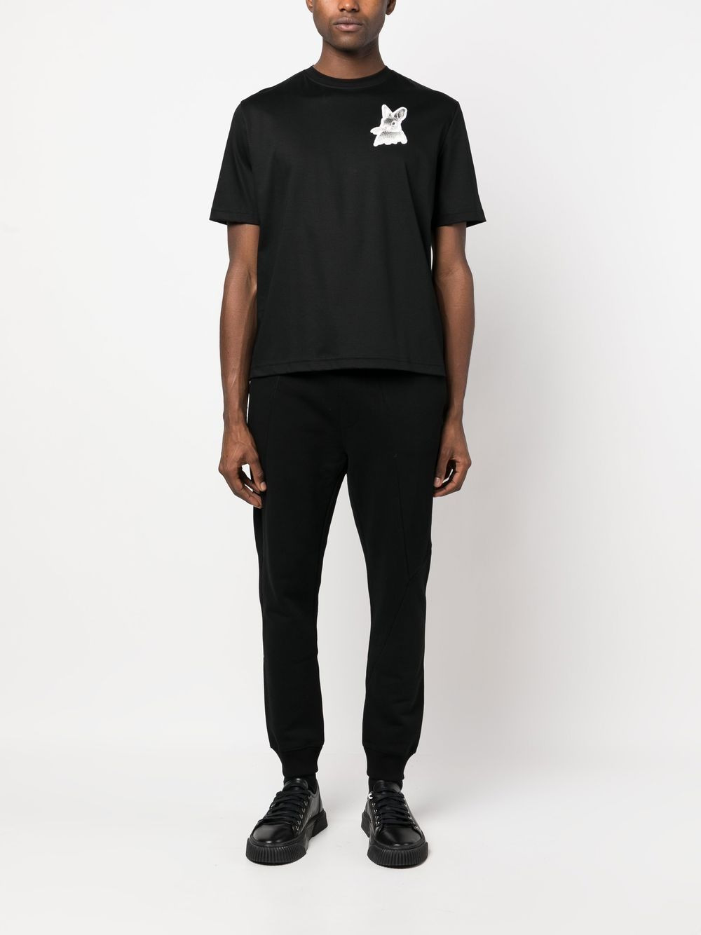 L rabbit patch T-shirt - 3