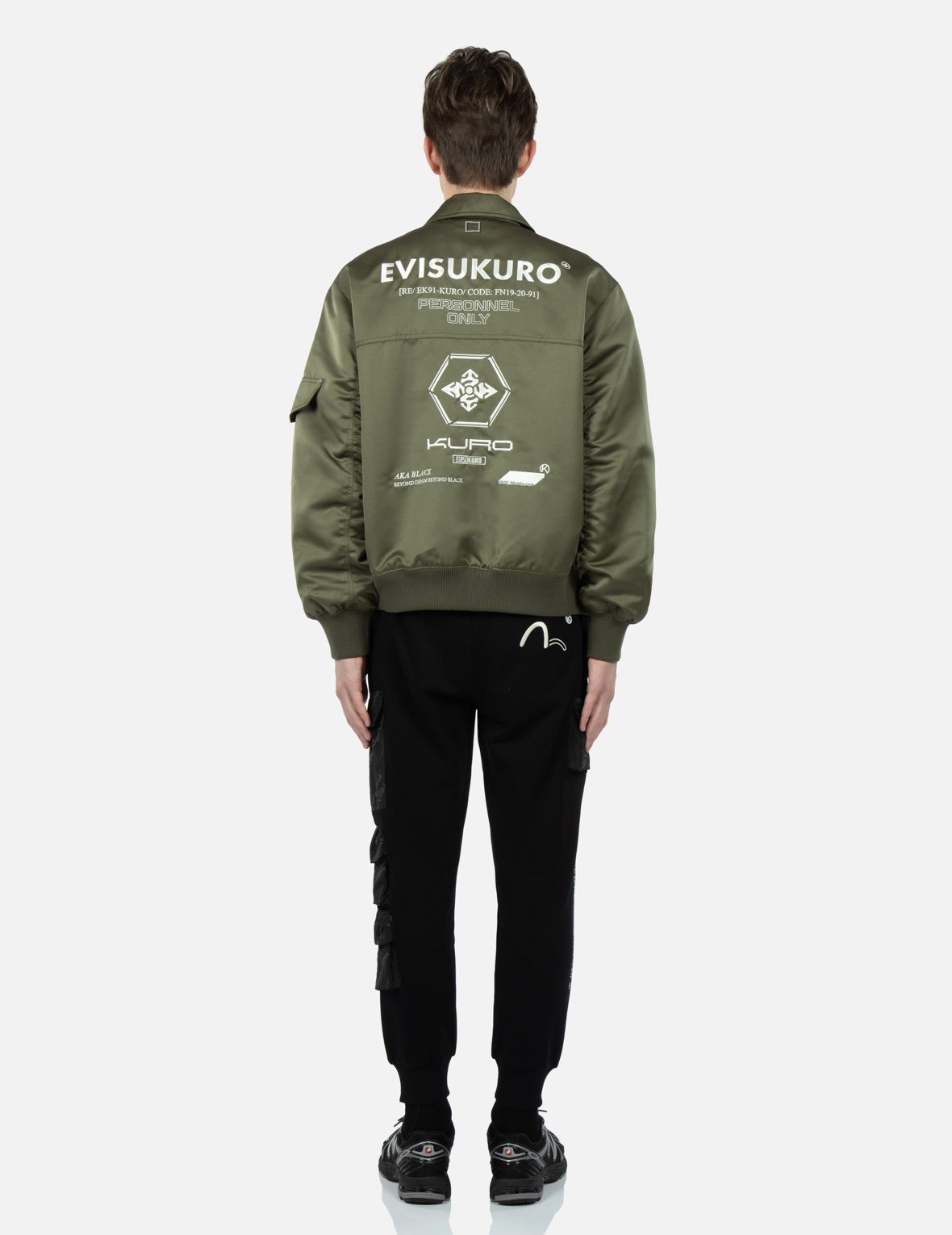 Allover Logo Print Bomber Jacket - 5