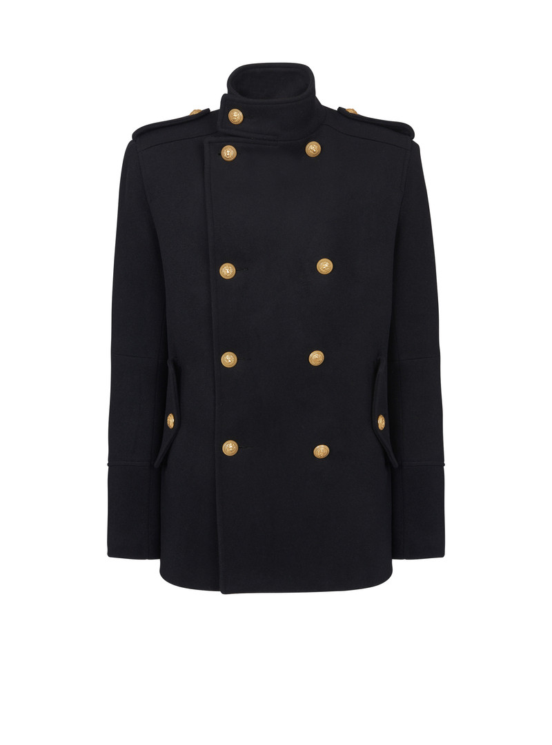 Short military-style coat 1