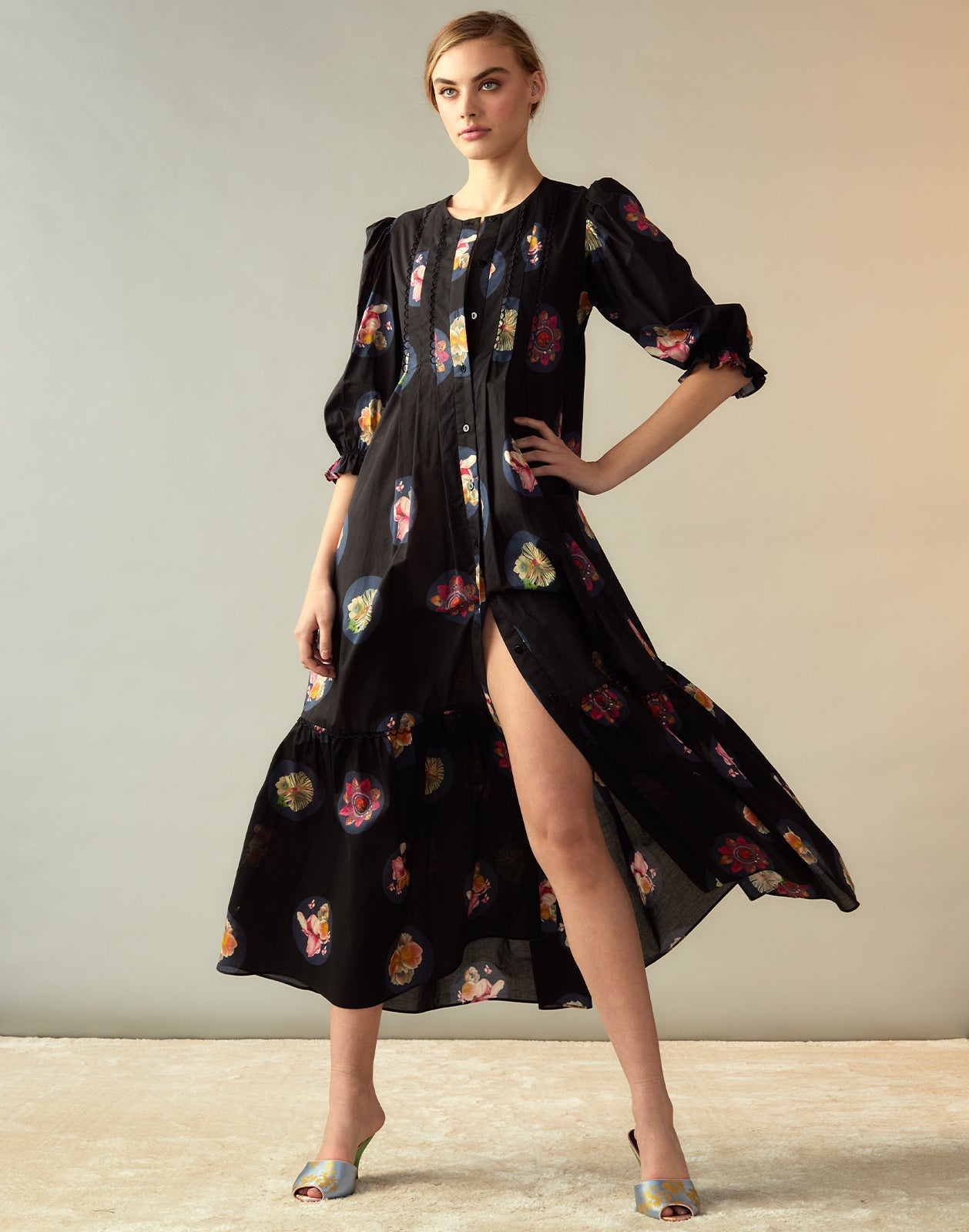 Moonlit Fleur Voile Dress - 4