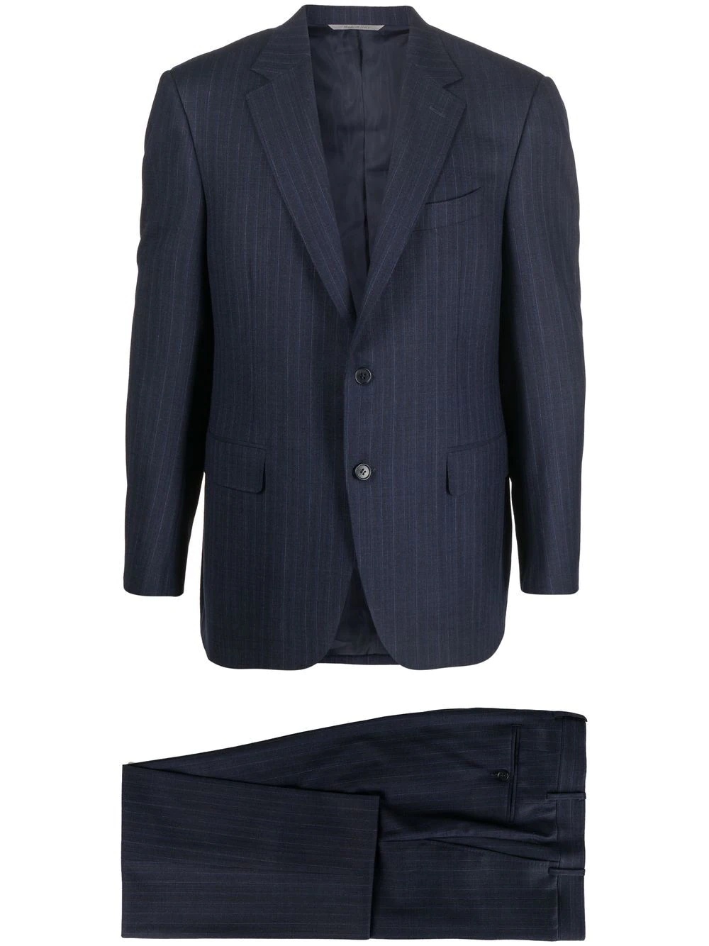 pinstripe single-breasted suit - 1