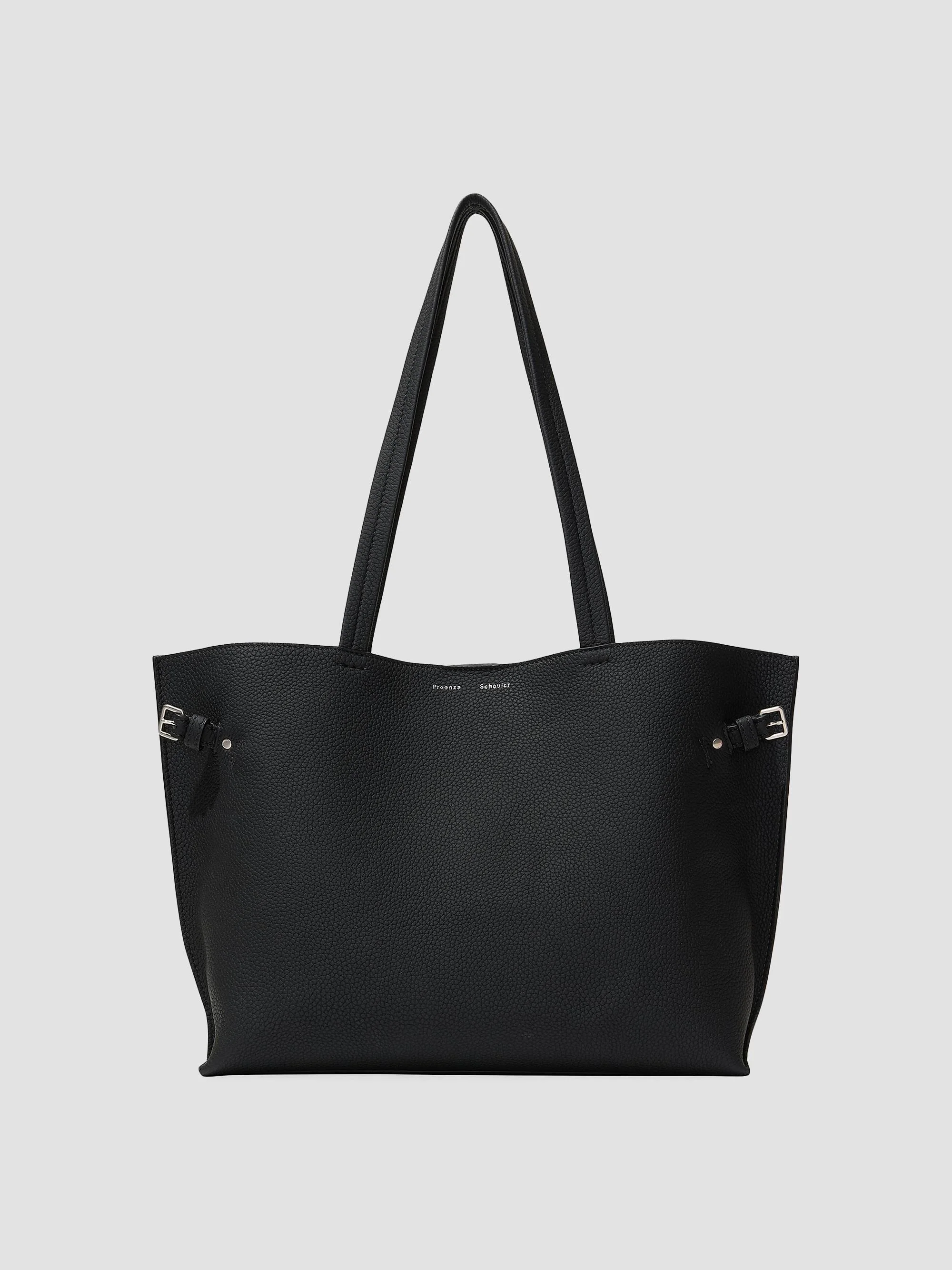 Women's Days Pebbled Leather Tote - Black - 1