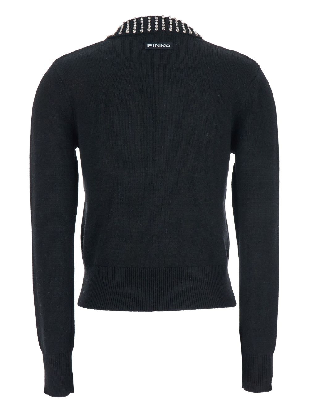 embellished-collar sweater - 2