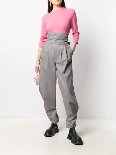 MSGM high-waisted pleated trousers outlook