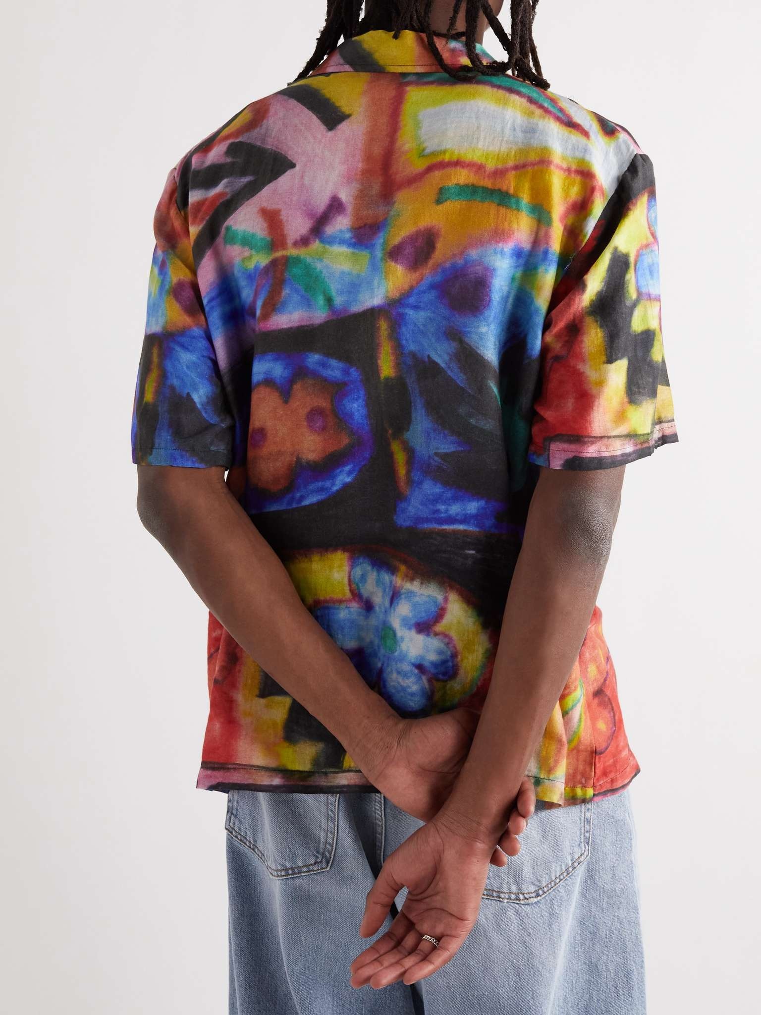 Printed Cotton and Silk-Blend Shirt - 4