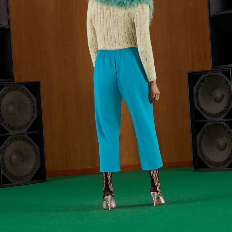 (WMNS) Gucci Neoprene Pants With Interlocking G 'Light Blue' 693166-XJD6F-4594 - 5
