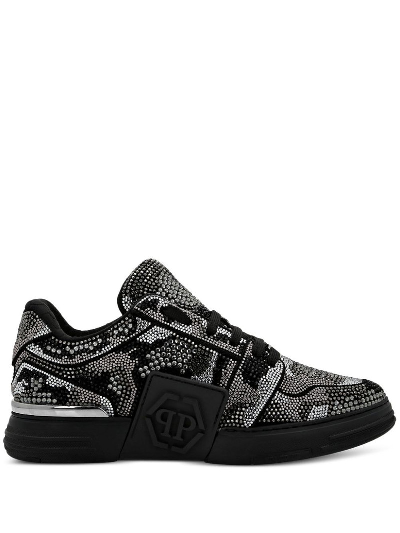 Crystal Royal Street embossed-logo sneakers 1