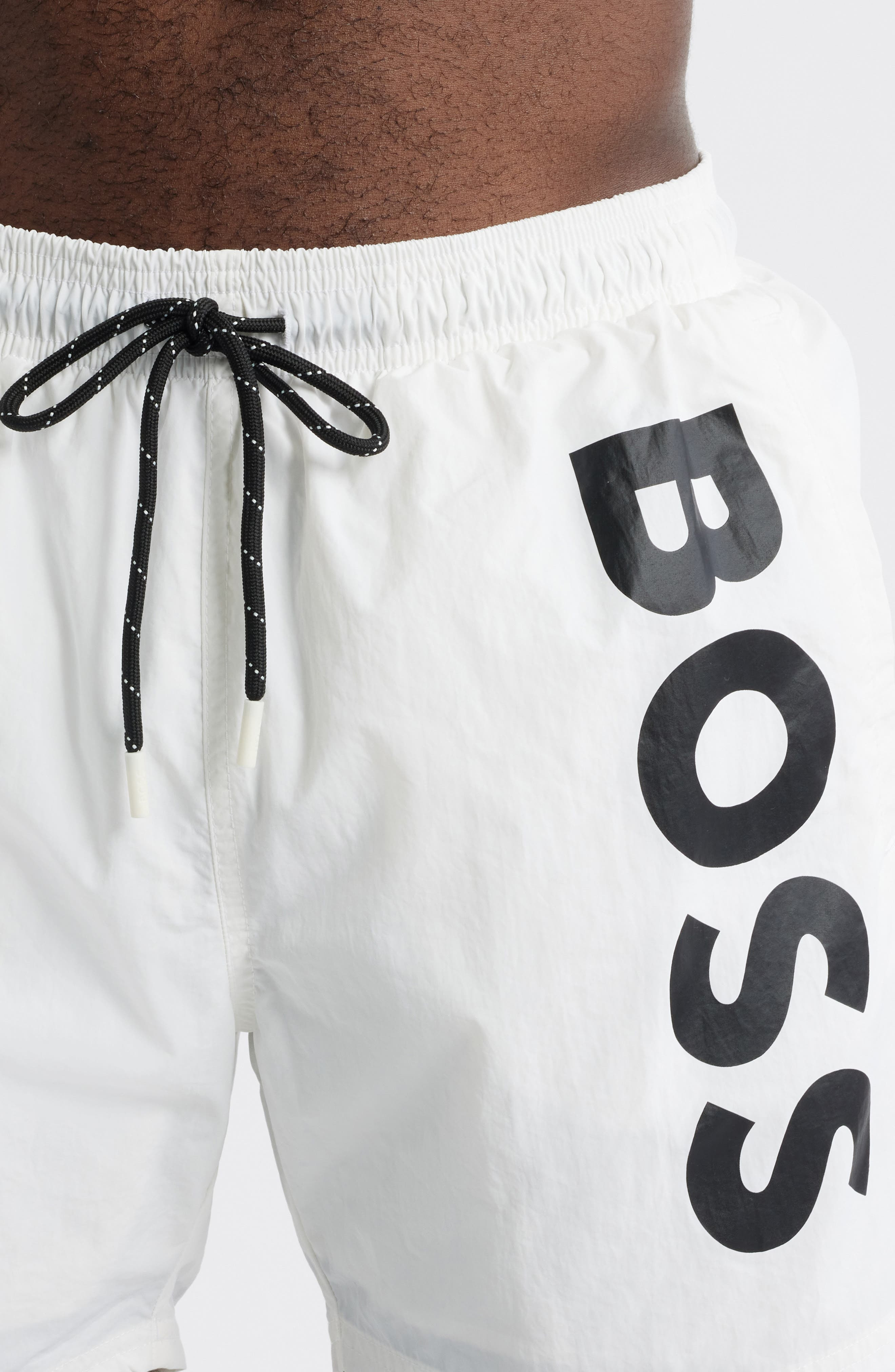 BOSS Octopus Swim Trunks in White at Nordstrom - 3