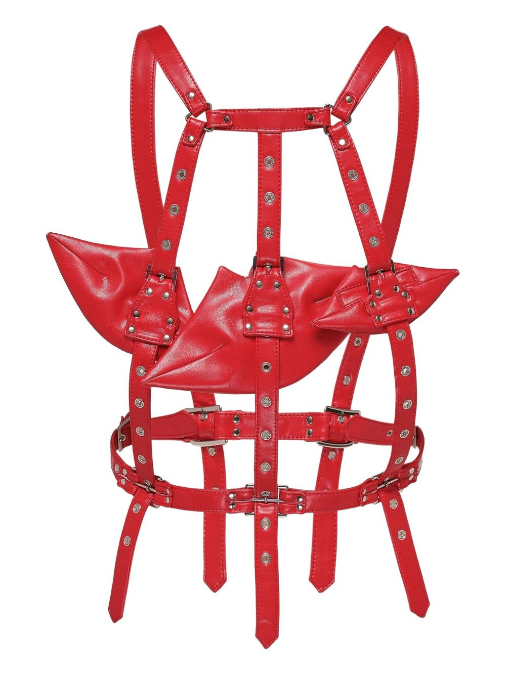 lip-detail harness top - 2