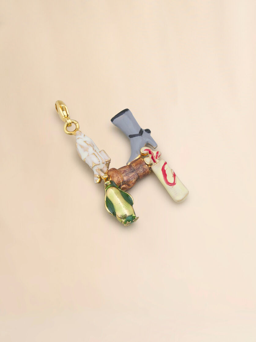 MARNI ALPHABET "H" CHARM - 3