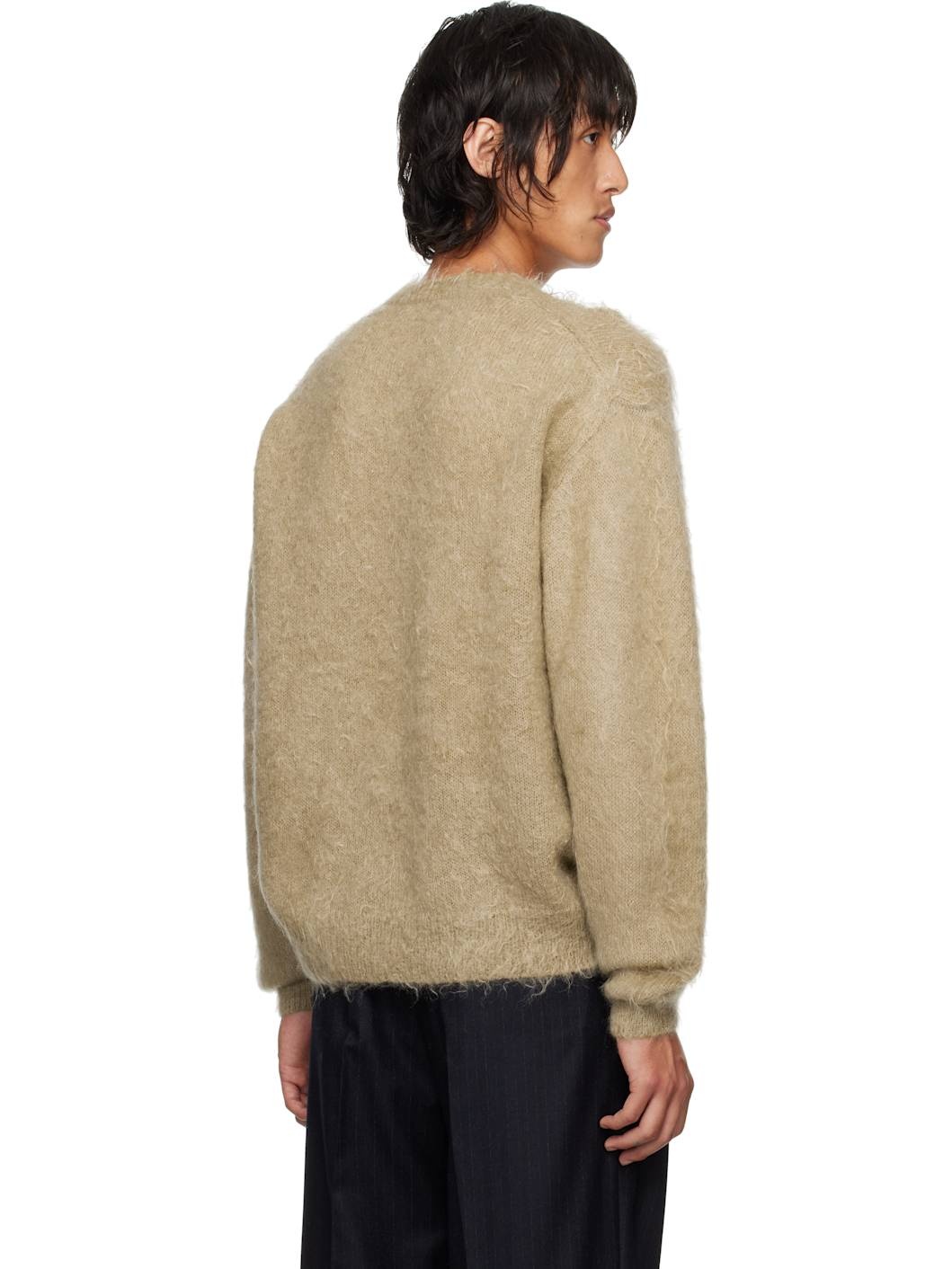 Beige Super Kid Mohair Sweater - 3