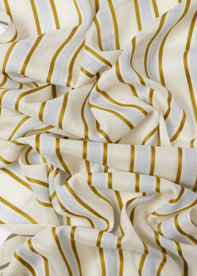 Cotton-Blend Stripe Scarf 3