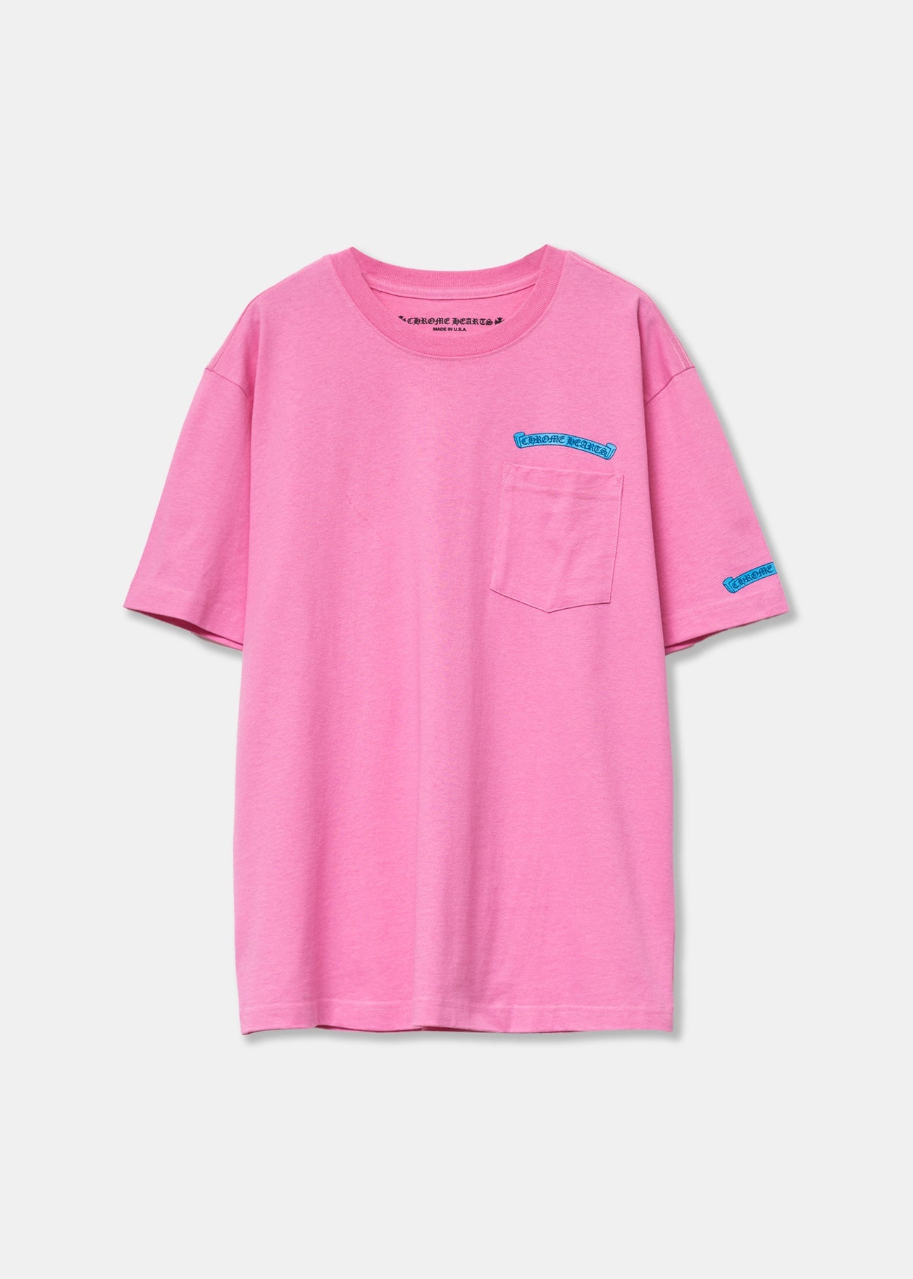 Pink Blue Scroll Tee - 1