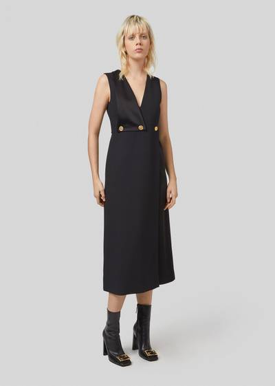 VERSACE Medusa Button Envers Satin Midi Dress outlook