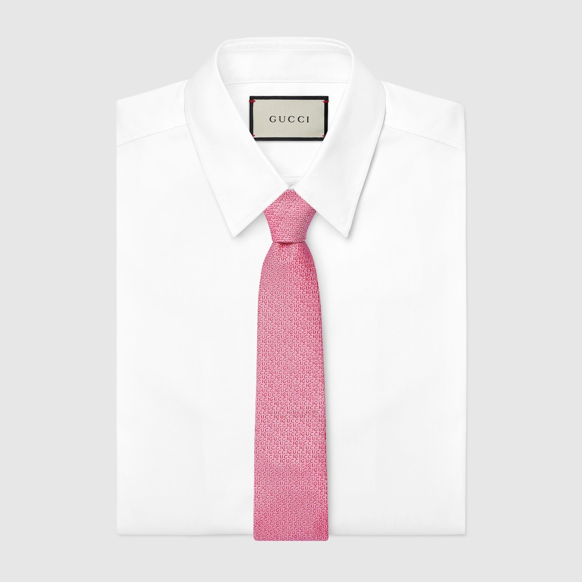 Silk jacquard tie with Gucci crest - 2