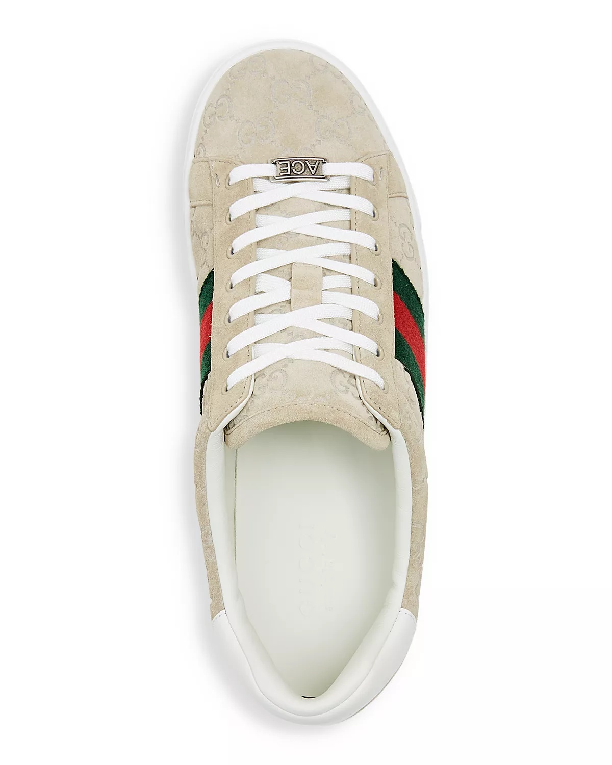 Men's Ace GG Embossed Suede Low Top Sneakers - 2