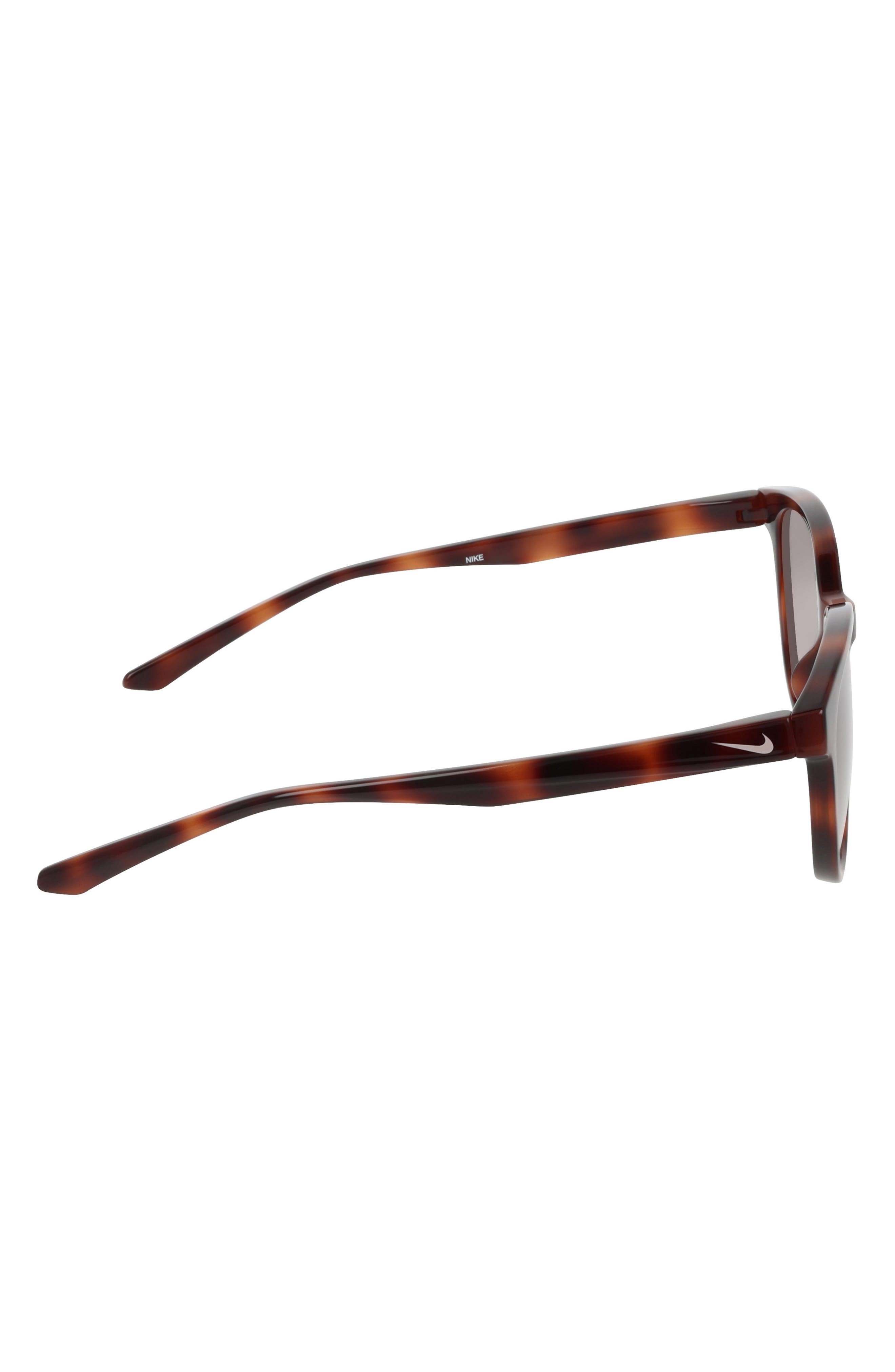 Nike Vital Trend 55mm Gradient Round Sunglasses in Tortoise /Brown Gradient at Nordstrom - 6