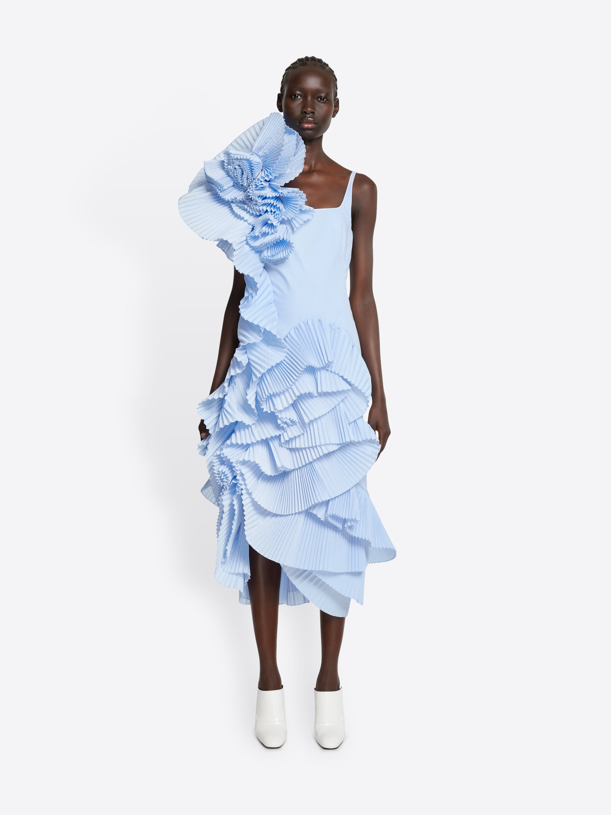 DRAPED PLEATED DRESS - 2
