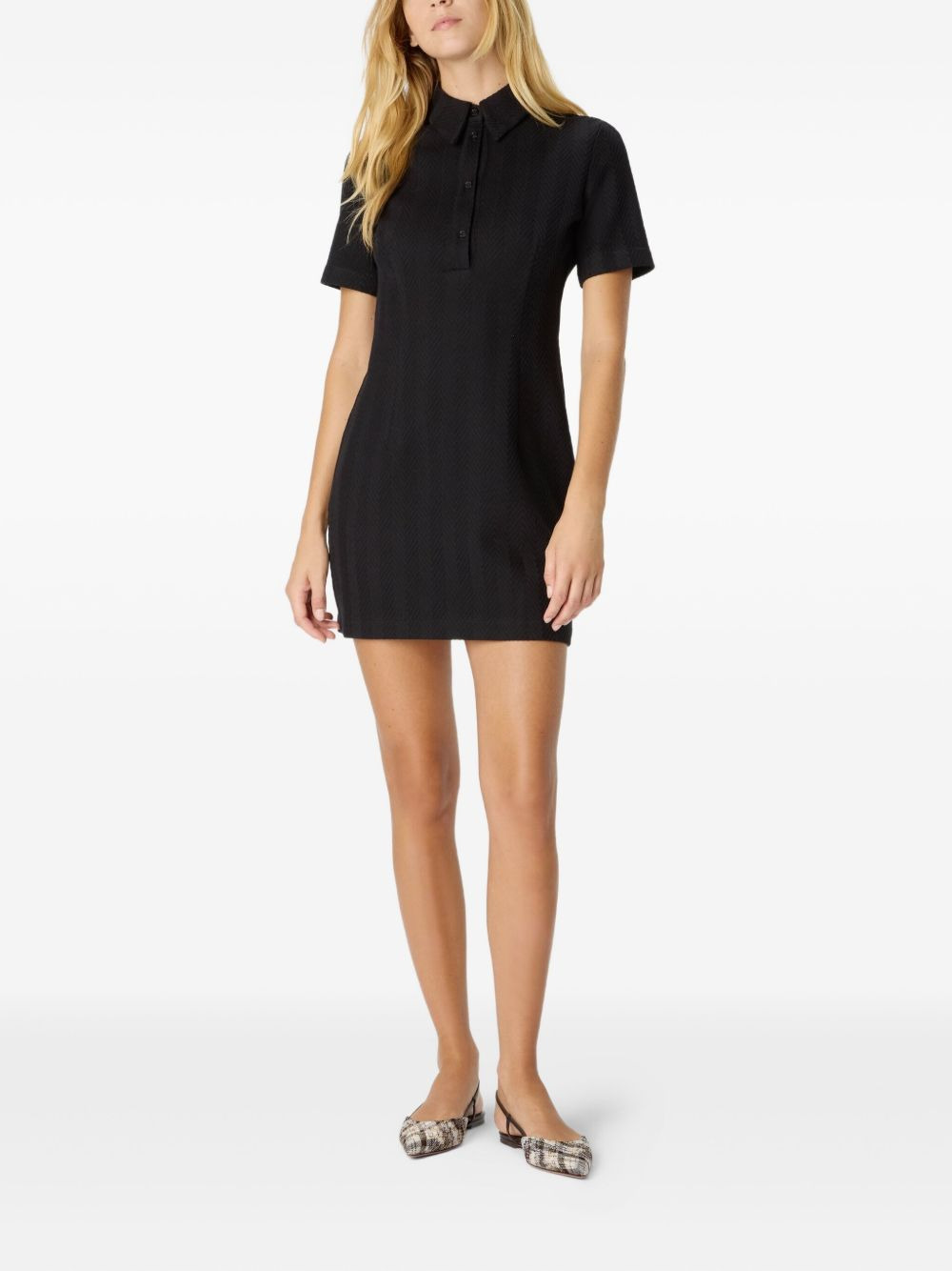 zigzag-pattern mini dress - 2
