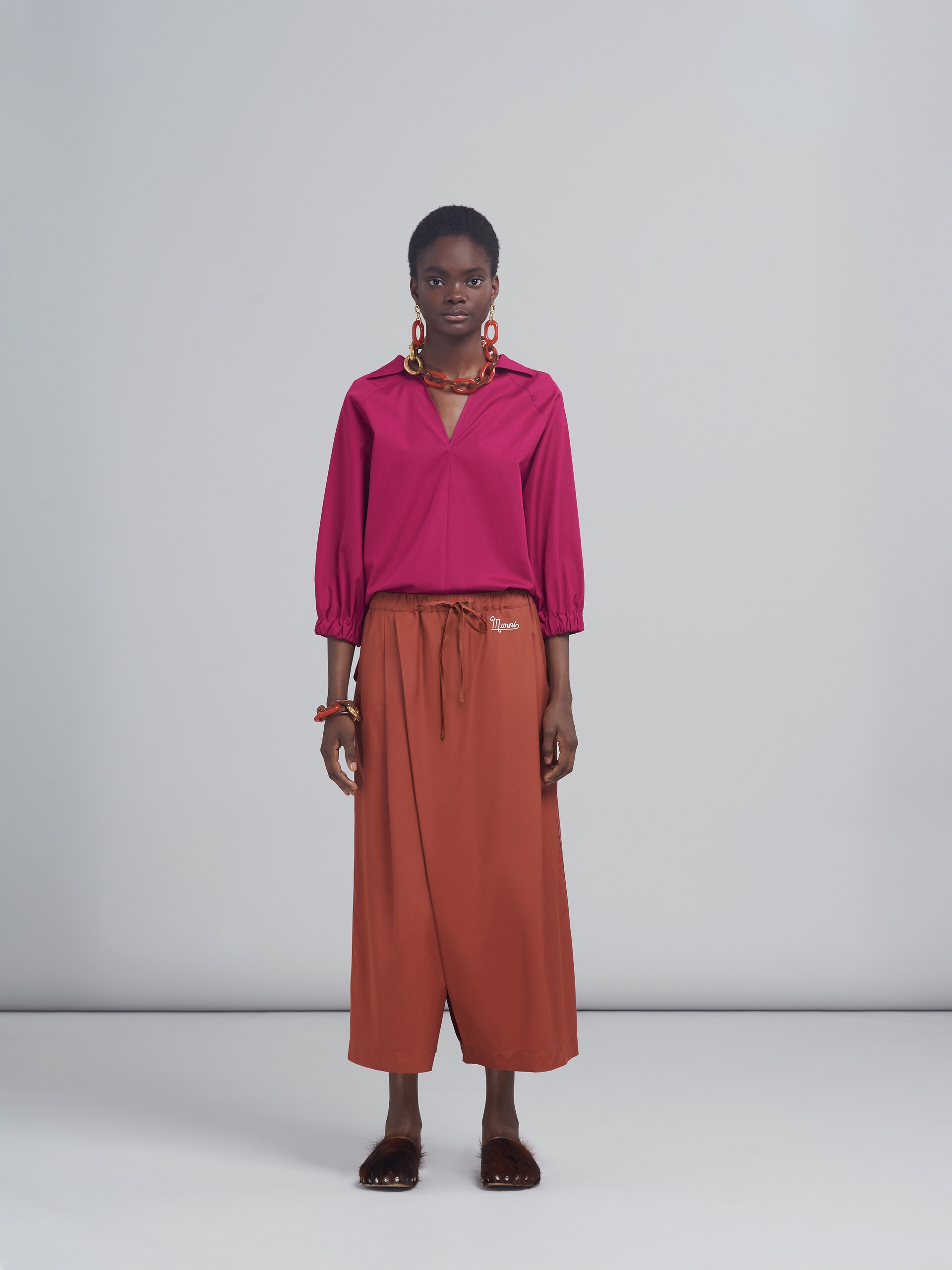 MIXED FABRICS TROUSERS - 2